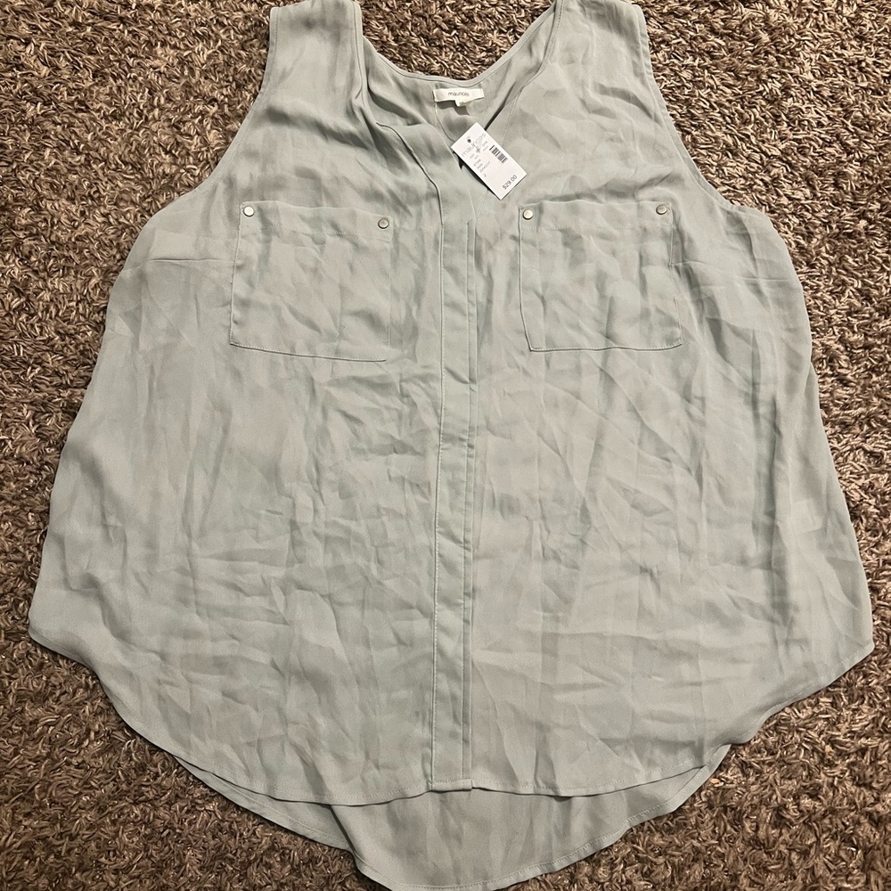 Maurices Light Green Tank Top